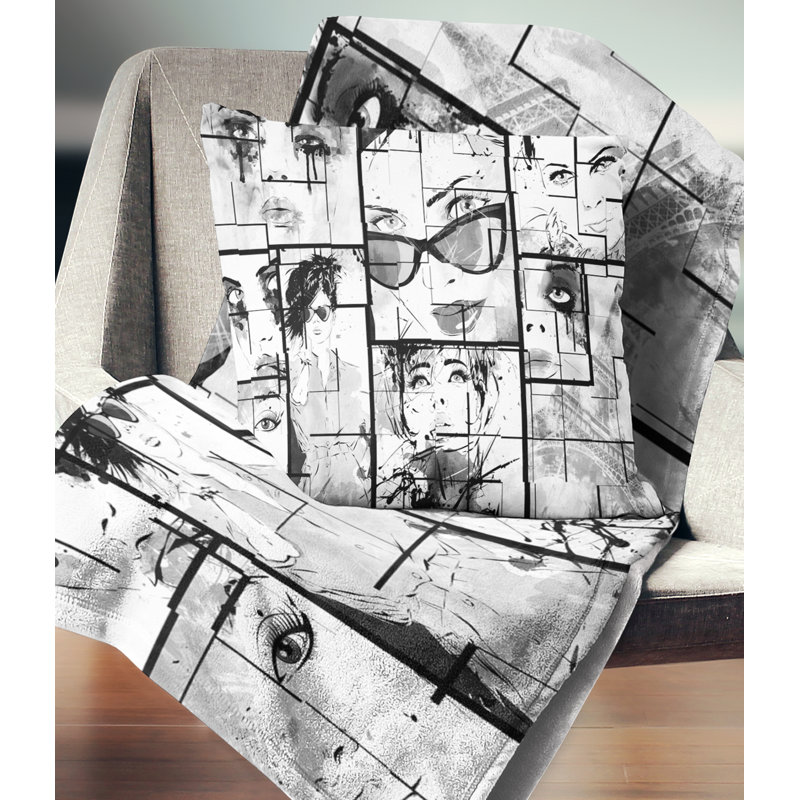 Coussin Corwin, 16 po x 1 po, Polyester