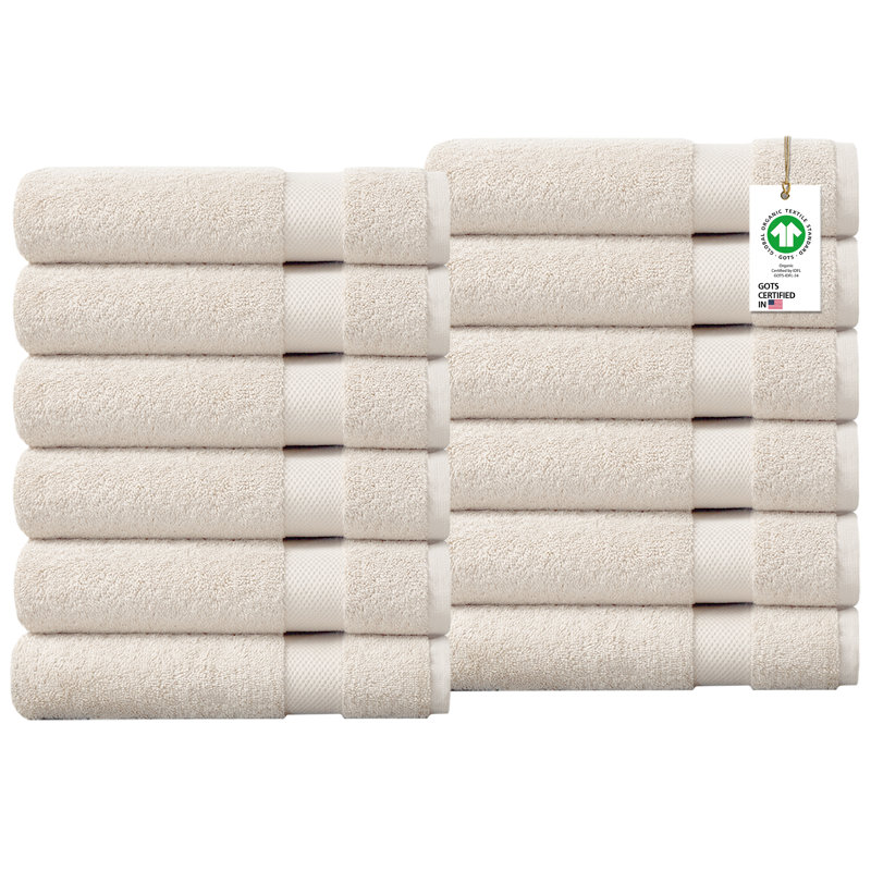 Drap 100% coton biologique Delara, Guimauve, 12