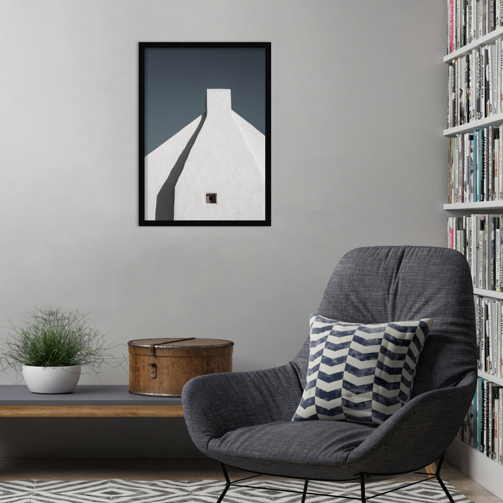 Ruebin "Archi Tek 02" Print, 25" H x 18" W, Black
