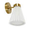Lucci Amore 1 Light Pleated Wall Bracket in Bronze with Natural Linen Shade-63817119-63817118