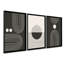 Circular - 3 Piece Single Picture Frame Painting Set on Wood
