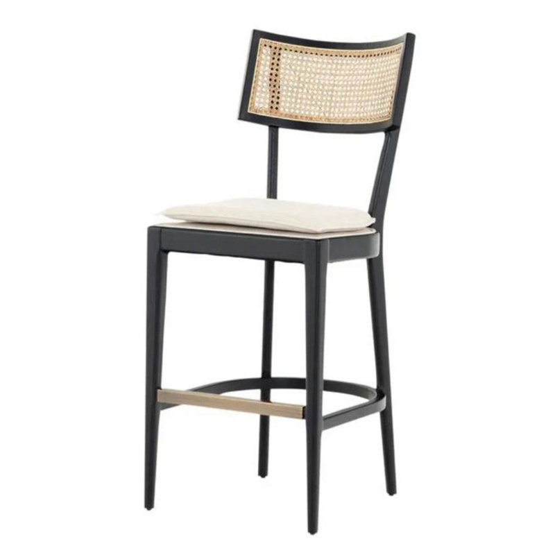 Tabouret Atina, Noir, noir, noir, noir