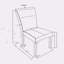 Chaise de salle à manger Sharon Grey 2PK