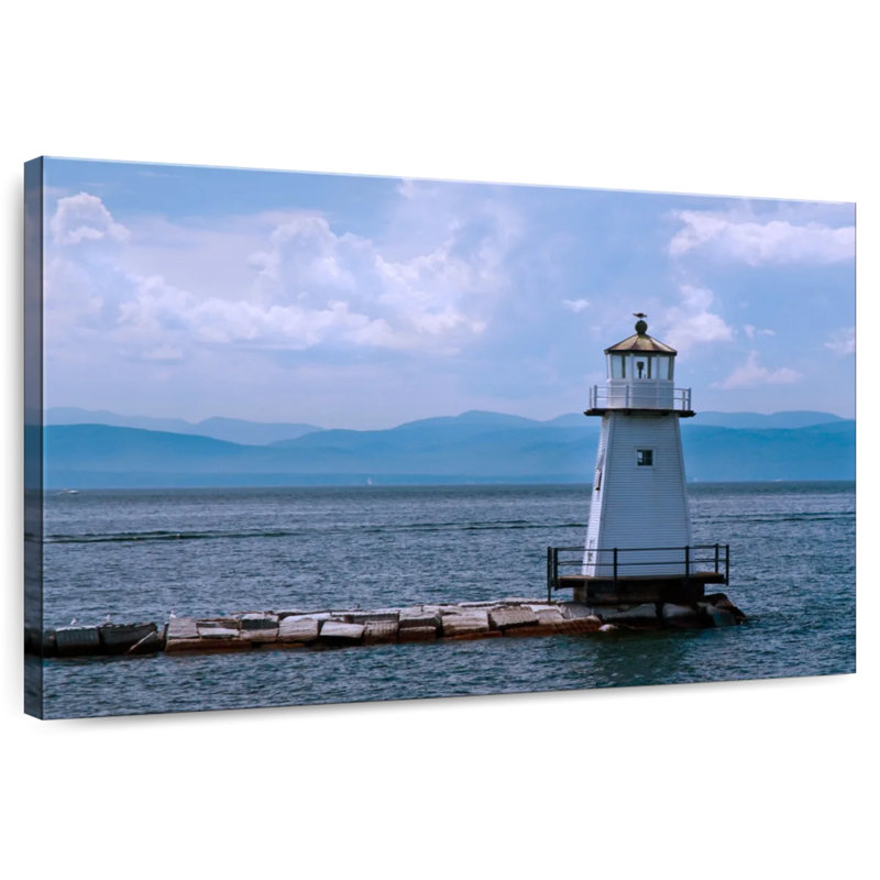 Lake Champlain Lighthouse, 26" H x 39" W