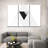 Abstract Geometric Abstract Triangle On Canvas 3 Pieces Set-92763434