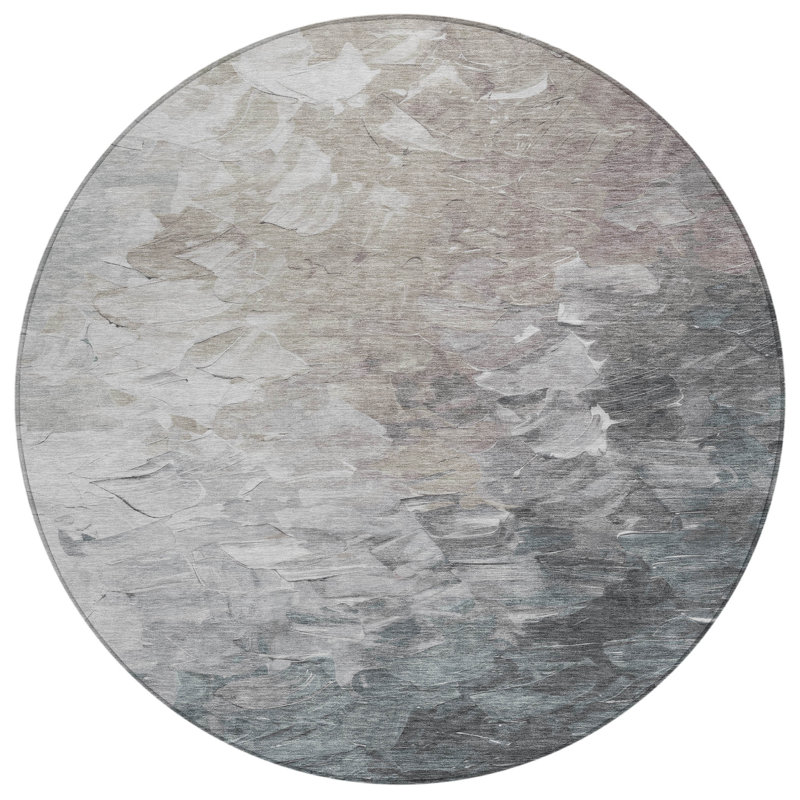 Tapis intérieur / extérieur brun Braearis, 8 pi x 8 pi