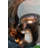 Decorative Brown Water Fountain with Otter Design - 16.9" x 15" x 31.3" - Brown