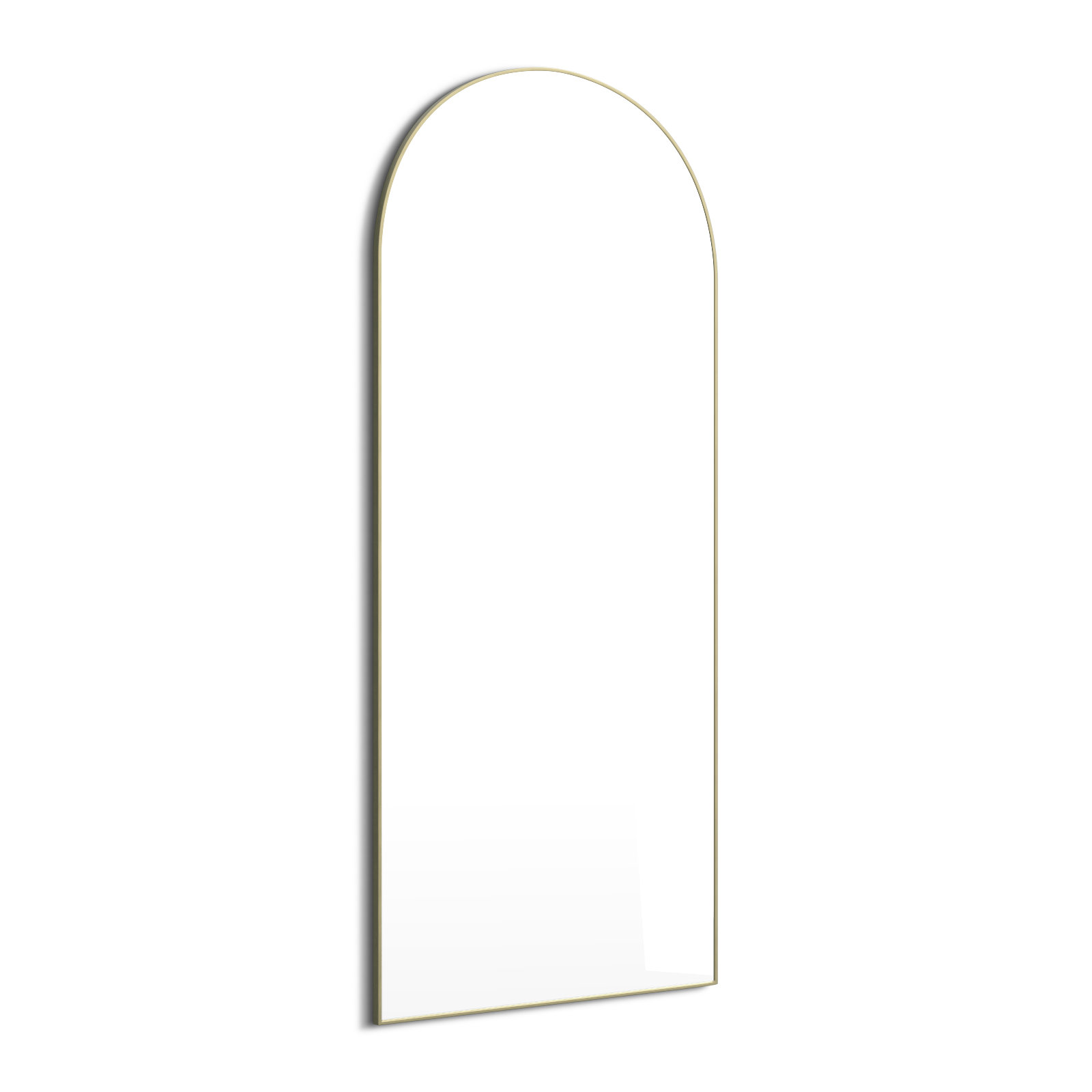 Kira Metal Mirror, Satin Brass, 67" x 30"