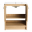 Armoire de salle de bain autoportante en contreplaqué avec lavabo en céramique, 30 po, meuble-lavabo attrayant, 30 po, design chêne