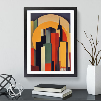 City Skyline Abstract No.1 - Single Picture Frame Print
