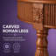 Console en bois massif avec tiroir cannelé Stockseth-1735510550