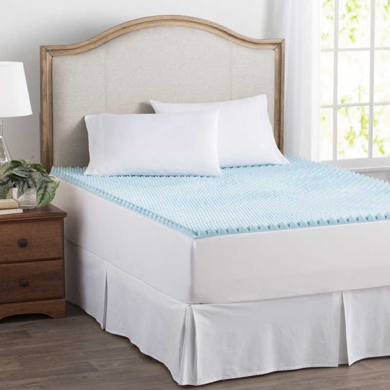 Surmatelas en mousse viscoélastique gélifiée réversible de 1,5 po Basics, Double