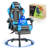  Massage Gaming Chair, Video Game Chair with Footrest and Lumbar Support, Ergonomic Computer Chair Height Adjustable with Swivel Seat and Headrest-38238580
