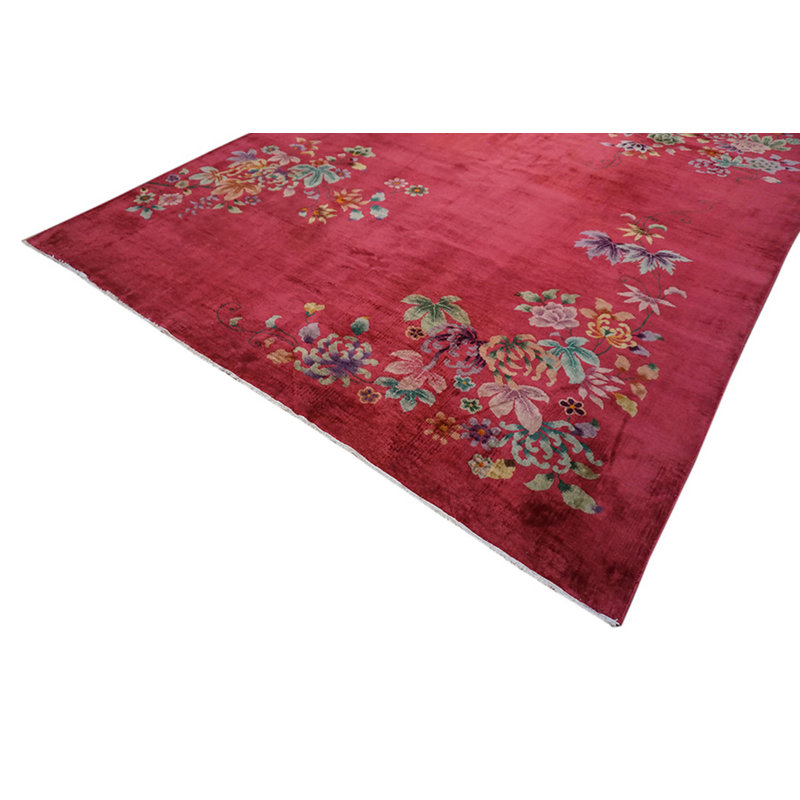 Antique Chinese - Art Deco Purple 1930s Rug