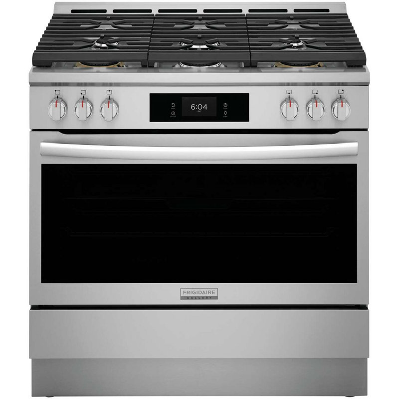 36" Stainless Steel Dual-Fuel Convection Range with Air Fry