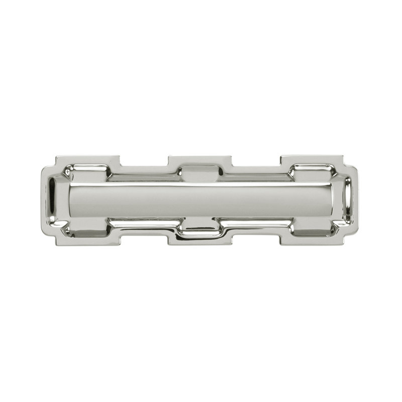Coventry Collection Pull Backplate, Polished Nickel, 4.25" H x 1.25" W