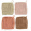Poignée carrée en coton crocheté (chacun variera)-117659452