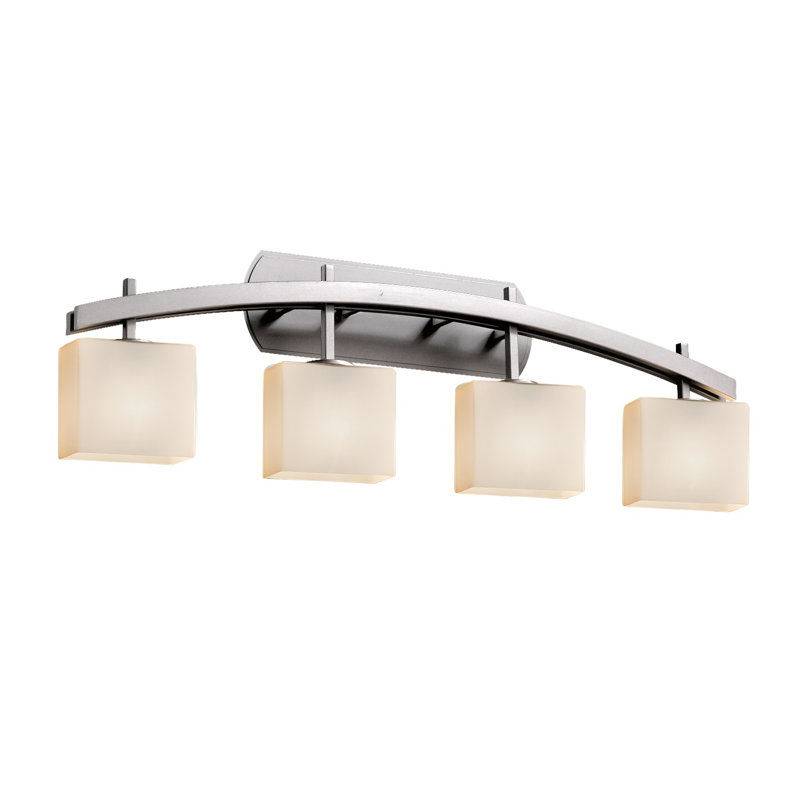 Casson 4 - Light Bath Bar, Brushed Nickel, Opal