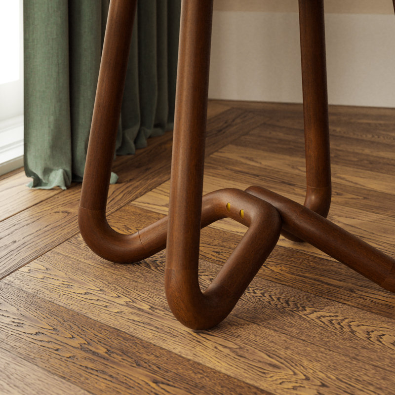 Loop Accent Stool, Noodles Natural/Nuetral Brown/Caramel