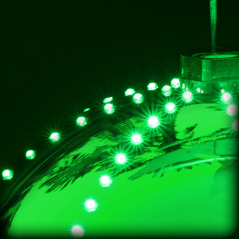 Ornement boule DEL, Vert