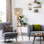 Lampe sur pied en lin Tationna