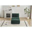 Canapé modulaire en mousse à mémoire de forme moderne, méridienne simple pour le salon, canapé modulaire Cloud pour animaux de compagnie, tissu en velours côtelé, repose-pieds mobile, sans assemblage requis, vert-974918317