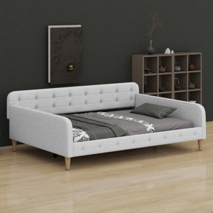 Upholstered Daybed With 4 Support Legs