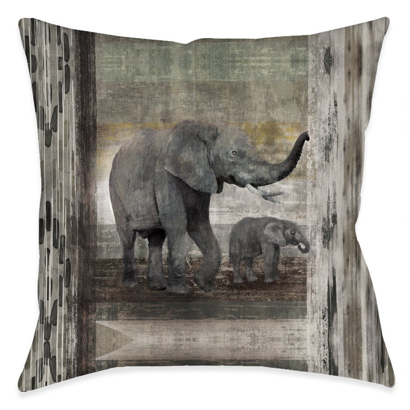 Coussin Tribal Elephant