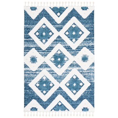 Imraan Tassel Shag Performance Geometric Rug