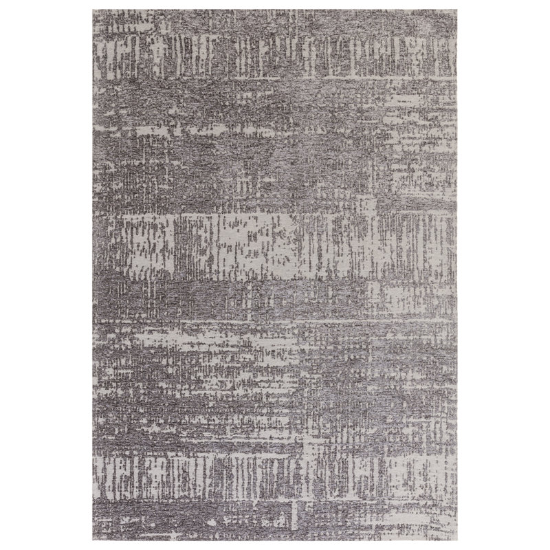 Aionna Flatweave Carbon Grey Rug, Rectangle 200 x 290cm