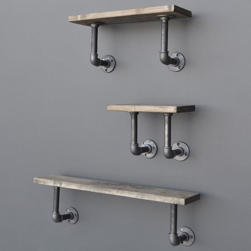 Granby 3 Piece Solid Wood Accent Shelf