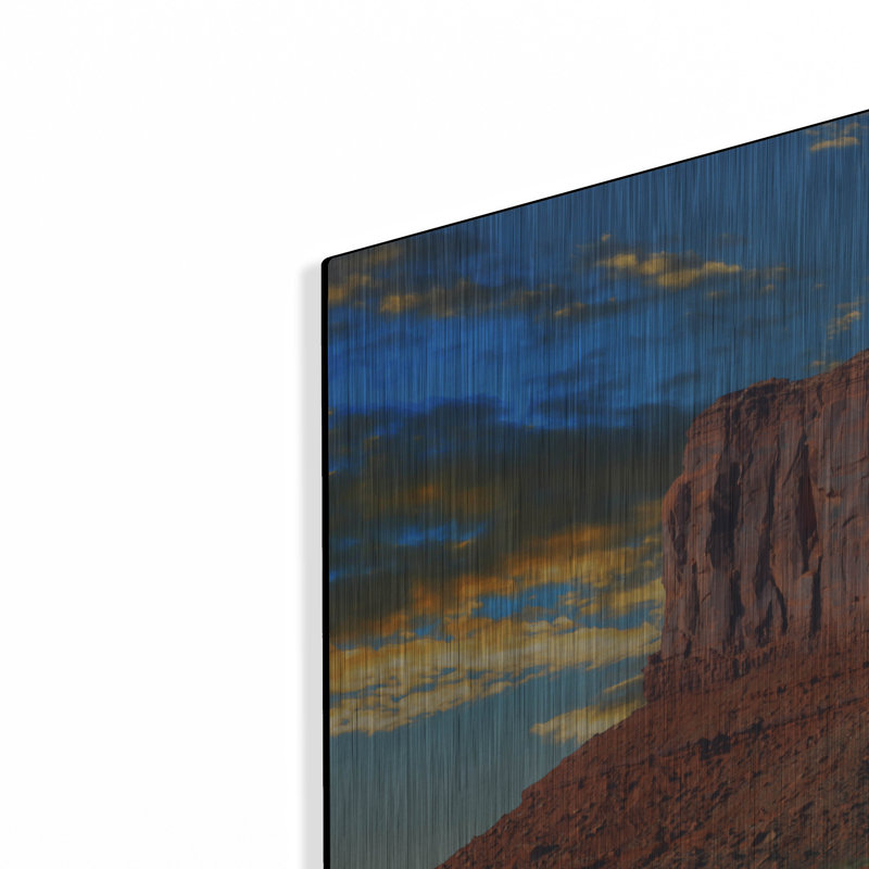  «Mitten With Sunburst» par Chris Vest, art mural en métal, 24 po x 16 po, H 16 po x l 24 po