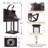 1 - Light 14"H Oil Rubbed Bronze Iron Tempered Glass Outdoor Wall Lantern with Dusk to Dawn and Motion Sensor-1226300457