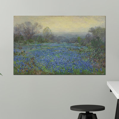 Impression sur toile de style bord de mer: Élégante œuvre d'art florale pour la décoration intérieure