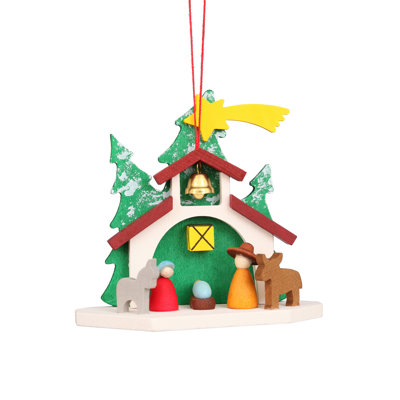 3.75'' Wood Astrology & Stars Hanging Figurine Ornament