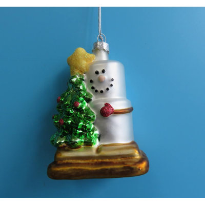 3.25'' Glass Hanging Figurine Ornament