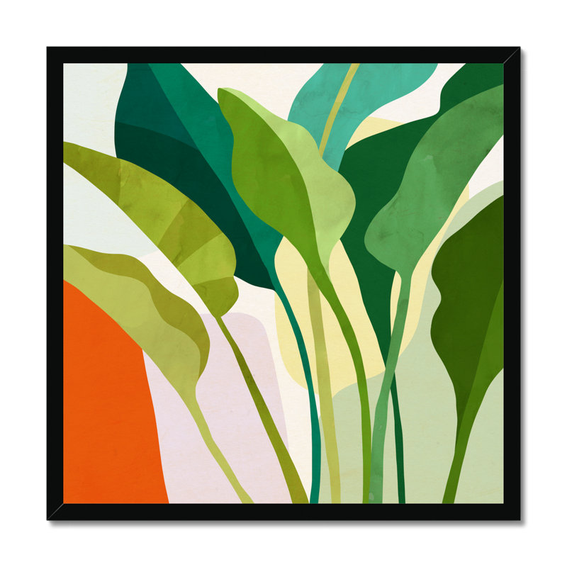 Tropica I by Victoria Borges - Wrapped Canvas Print, Black Framed Paper Print, 55cm H x 55cm W