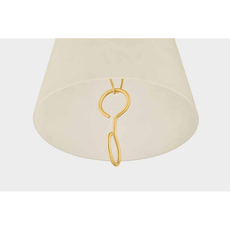 Luminaire suspendu cloche 1 lumière Christine, 77" H x 11" W x 11" D, 15 W