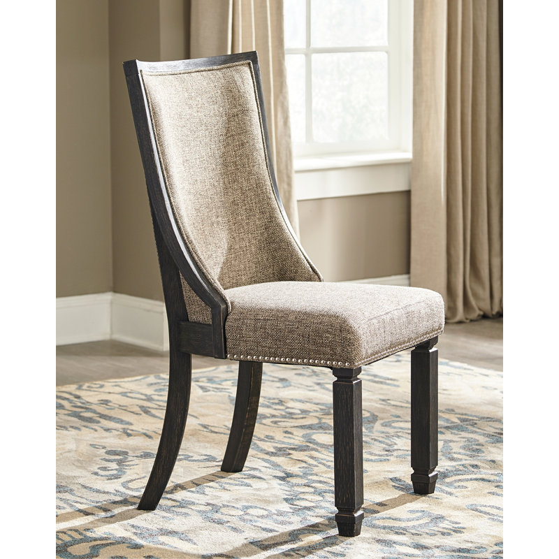 Chassia 19.75'' H Upholstered Side Chair, Black