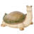 Magnesium Oxide Turtle Decorative Cream Garden Sculpture With Green Shell