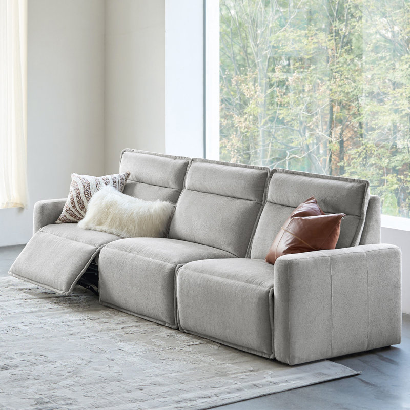 Canapé inclinable électrique surdimensionné avec un siège inclinable Majida, H 41,5 po x l 119 po x P 40,5 po, 3