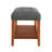 Charla Fabric & Oak Finish Bench-1456203473
