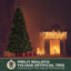 Demi-arbre de Noël pré-éclairé-391691427