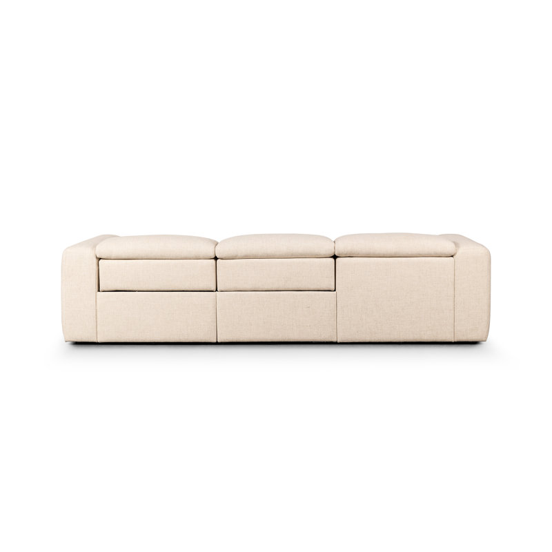 Radley 3 - Piece Upholstered Sectional, Left Hand Facing, Antigo Natural Polyester Blend