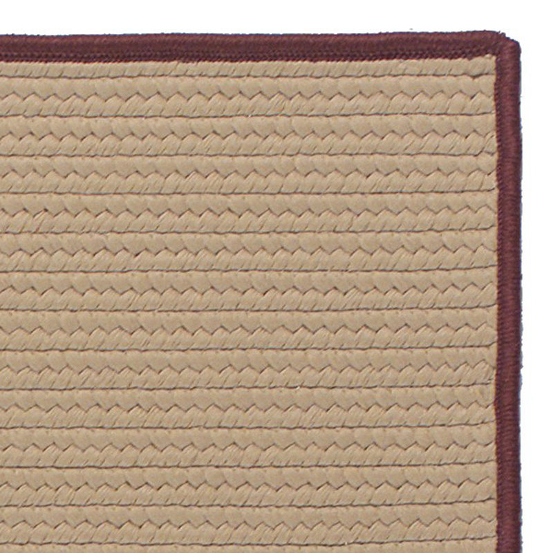 Tapis beige/brun tressé Naglee, Rectangle 12 pi x 15 pi