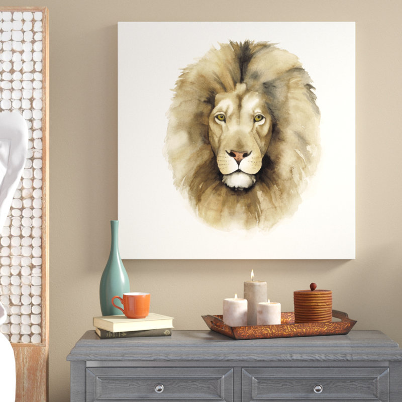 Safari Cat II by Grace Popp - Wrapped Canvas Painting, 76cm H x 76cm W