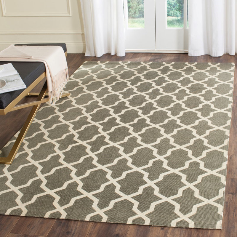 Charing Cross Cedar Brook Hand Loomed Jute Geometric Rug, Rectangle 4' x 6'