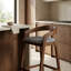Tabouret de comptoir rembourré 27,36 po Piera-883441038