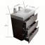 Meuble-lavabo autoportant de 30 po avec lavabo, grand meuble-lavabo autoportant pour salle de bain moderne, lavabo une pièce noir sans drain ni robinet, pré-assemblé-1930441218-1930441216