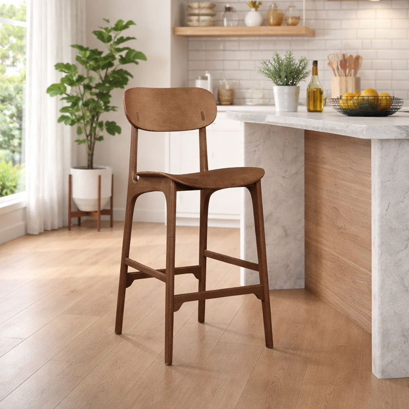 Tabouret de bar et de comptoir Larence, Carbonite, Tabouret de bar (siège d'une hauteur de 29,92 po)
